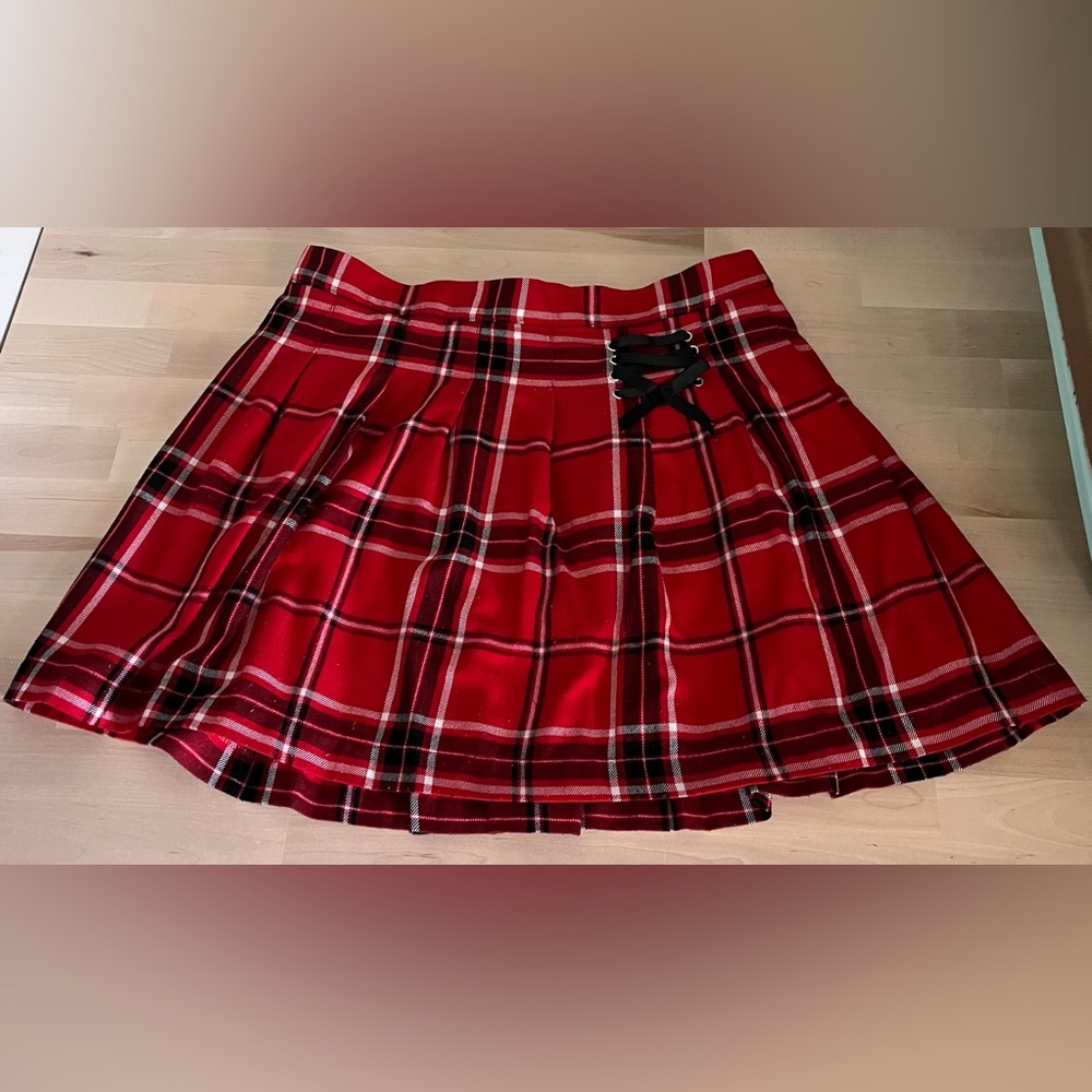 Justice Plaid Skort